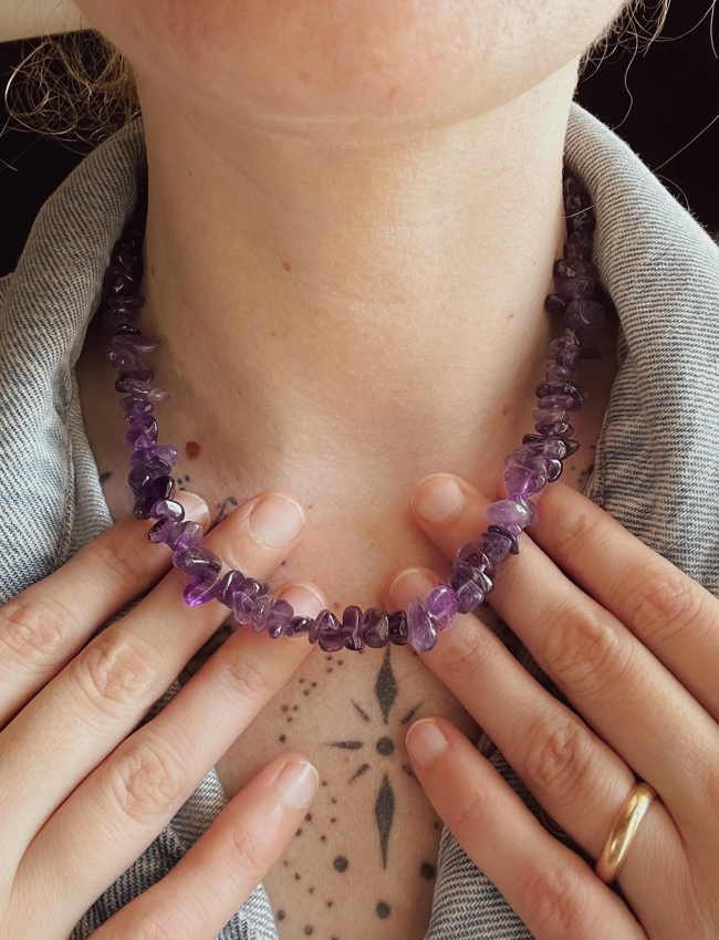 collana Chips Nic - Ametista